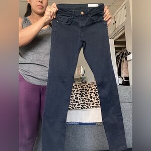 Zara TRF Navy Blue Denim Skinny Jeans